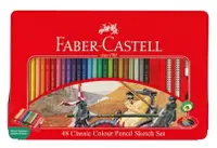 在飛比找樂天市場購物網優惠-FABER-CASTELL油性色鉛筆48色/鐵盒115849