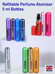 Perfume Atomiser Refillable Mini Travel Perfume Spray Bottle 5 ml Empty Bottle
