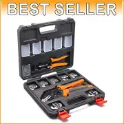 Lightweight High Leverage Wire Crimper 9" Tool Set - Perfect Crimping Every Time