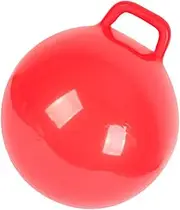 2Pcs Red Inflatable Ball for Jumping Ball with Handle Promotes Coordination Balance for Ages Indoor Outdoor Fun