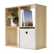 4 Cube Shelf Unit Bookshelf Storage Organisation Shelving Unit Furniture OakLook