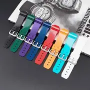 Resin Watch Strap For Ca.si.o GA2100 DW5600 DW6900 GLX5600 16mm Waterproof Band