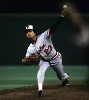 Tippy Martinez Baltimore Orioles pitching v the Philadelphia Phill- Old Photo