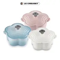 在飛比找momo購物網優惠-【Le Creuset】琺瑯鑄鐵鍋山茶花鍋20cm(雪紡粉-