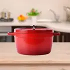 Cast Iron Enamel Pot Cooking Pot Compact Heavy Duty Cookware Cooking Pot for