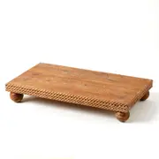 Pilbeam Living Wood 47cm Trentham Display Stand Home/Office Table Decor Walnut