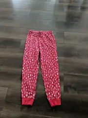Christmas Fleece PJ Pajama Pants Mens Small Red Pattern Christmas Tees