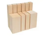 12 Pcs Unfinished Basswood Carving Blocks Whittling Wood Carving Multi Sized