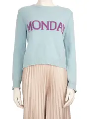 Blue Wool Knitted Jumper