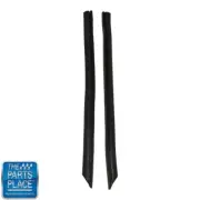 64-70 A E Body HardTop Rear Window Vertical Weatherstrip Seals With Steel Cores