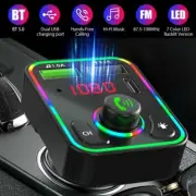 Wireless Bluetooth Car FM Transmitter USB+PD Charger Audio MP3 Music Player NW