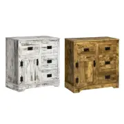 HOMCOM Kitchen Cabinet, Storage Cabinet with 4 Drawers and One Cupboard