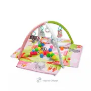4-in-1 Baby Play Gym Mat Tummy Time & 5 Toy Set