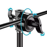 Neewer 2.5" Grip Head Swivel Head Holder Mounting Adapter for Light Stand
