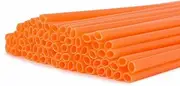 72PCS Motorcycle Spoke Skins Covers Wrap Wheel Rim Guard Protector for Dirt Bike (Orange)