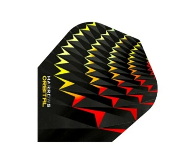 Harrows Orbital Extra Strong 100micron Dart Flights Yellow/Red
