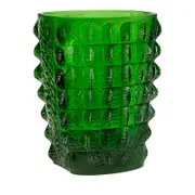 Lalique Crocodile Vase, Amazon Green