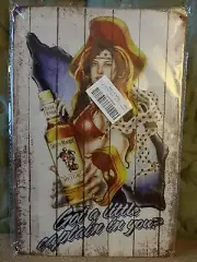Captain Morgan Rum Vintage Style Tin Sign "Got a Little Captain in You?"