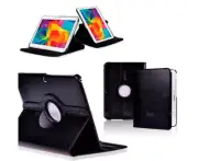 Black Premium 360°Rotating Flip Case Cover for Samsung Galaxy Tab 4 10.1' T53...