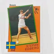 Rare Panini Supersport 1987 Sticker Stefan Edberg Tennis Legend No 185 Ba1