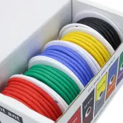 5 Colors Mix Box 5m/roll Electirc Wire 18/20/22/24AWG Super Soft Silicone Wire Heat Resistant Flexible Tinned Copper Str