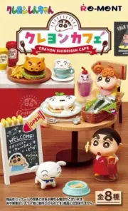 Re-Ment Miniature Crayon Shin Chan Cafe 800 Yen rement Full set
