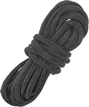 uxcell 4 mm 10FT Guyline Camping Paracord [1PCS] - Guy Lines Ultralight Thin Cord Rope 7 Strands Paracord 550LB Use for Camping Tents & Tarps & Hiking - [Black]