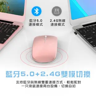 宏晉 HJ115B 可充電無線雙模靜音滑鼠 無線滑鼠 靜音 USB 超薄滑鼠 雙模 蝦皮直送 現貨