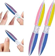 U-Shinein Nail Files, 2 IN 1 Nail Files and Buffers 6 Way Professional Nail Buffers, Upgraded Nail Buffers Blocks with 6 Sides For Natural Nails, All-in-One Buff & Shine & Shape for Home Salon Manicure, 2 Pack