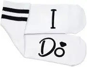 [Funky Junque] Socks for Women Bridesmaid Gifts Bachelorette Party Favors Bridal Shower White Black Squad Bride to Be