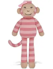 [Organic Farm Buddies] Maggie the Monkey Small Buddy Plush Animal Toy 0&#43; 20cm in Multi