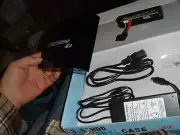 3.5" SATA HDD External Hard Drive Disk Enclosure case & some wires unknown