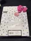 Anne de Solene Paris Sheet FITTED KING ESCAPADE percale blue white Retail$258