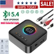 USB Bluetooth 5.4 Transmitter Receiver 4in1 Wireless Audio 3.5mm Aux Car Adapter