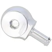 Aeroflow Slimline -10Orb to 3/8" Barb 90 Deg Tight Radius Silver - AF959-06-10S