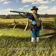 W.Britain 31383 Federal Iron Brigade Standing Firing Wearing Gaiters (Britains)
