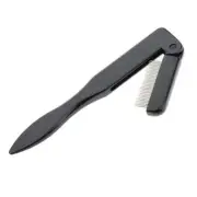 Stainless Steel Folding Comb Eyebrow Shaper Brush makeup