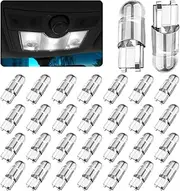zipelo 30-Pack 194 LED Light Bulbs 6000K White, 168 2825 W5W T10 Wedge COB LED Replacement Bulbs, Dome Map Door Courtesy License Plate Lights, 0.36W 12V Error Free Interior Bulbs for Cars (White)