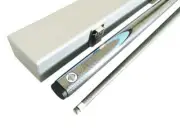 NEW SILVER 57 Inch Graphite Pool Snooker Billiard Cue and Silver Case