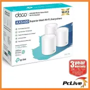 TP-Link Deco X60 V3.2 3 Pack AX5400 Whole Home Mesh WiFi 6 System Gigabit Router