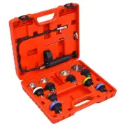 14 Piece Cooling System Radiator Cap Pressure Tester Kit for Car Maintenance