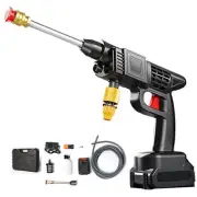 LeHu 48V Cordless Electric High-Pressure Washer, 600W Power with 17-Inch Hose...