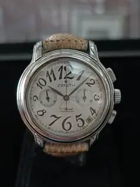 在飛比找Yahoo!奇摩拍賣優惠-ZENITH 中型女錶 計時碼錶 蛇皮 [正泰精品當舖] 另