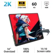 2160*1440 14'' 2K Monitor 60HZ For Laptop XBox PS4 / 5 Switch TV Box Cell Phone