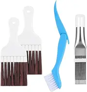 Pack of 4 Lamellar Comb Dryer, Condenser Comb Dryer, Condenser Cleaning Comb, Air Conditioning Slat Condes Cleaner Combs Heat Exchanger Cleaning Set for Heat Pump Dryer Cleaner Tool