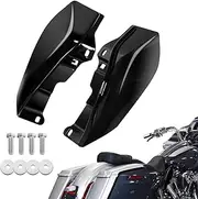 Motorcycle Wind Deflector, Mid Frame Air Deflector for Harley 2009-later Touring & Trike CVO Street/Road/Electra/Tri Glide Road King Ultra Limited Accessories, Without Cool Flow Fan