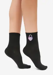 Midnight Love Lockdown Crew Socks