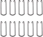 10Pcs Alloy Bikini Clips, Metal U Shape Ring Garment Clasps, Bra/Bikini Hook Closure, Swimwear Front Clasp, Bra Clasp Replacement Part for Lingerie Sewing Bra Swimwear Buckle Making Garment Accessory