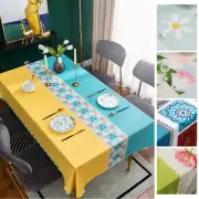 1PCS Waterproof TableCloth Light Luxury Table Cloth Tea Table Cushion Fabric Art