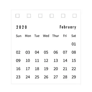 簡約2020年至本系列線圈月曆【BlueCat】【JC3890】